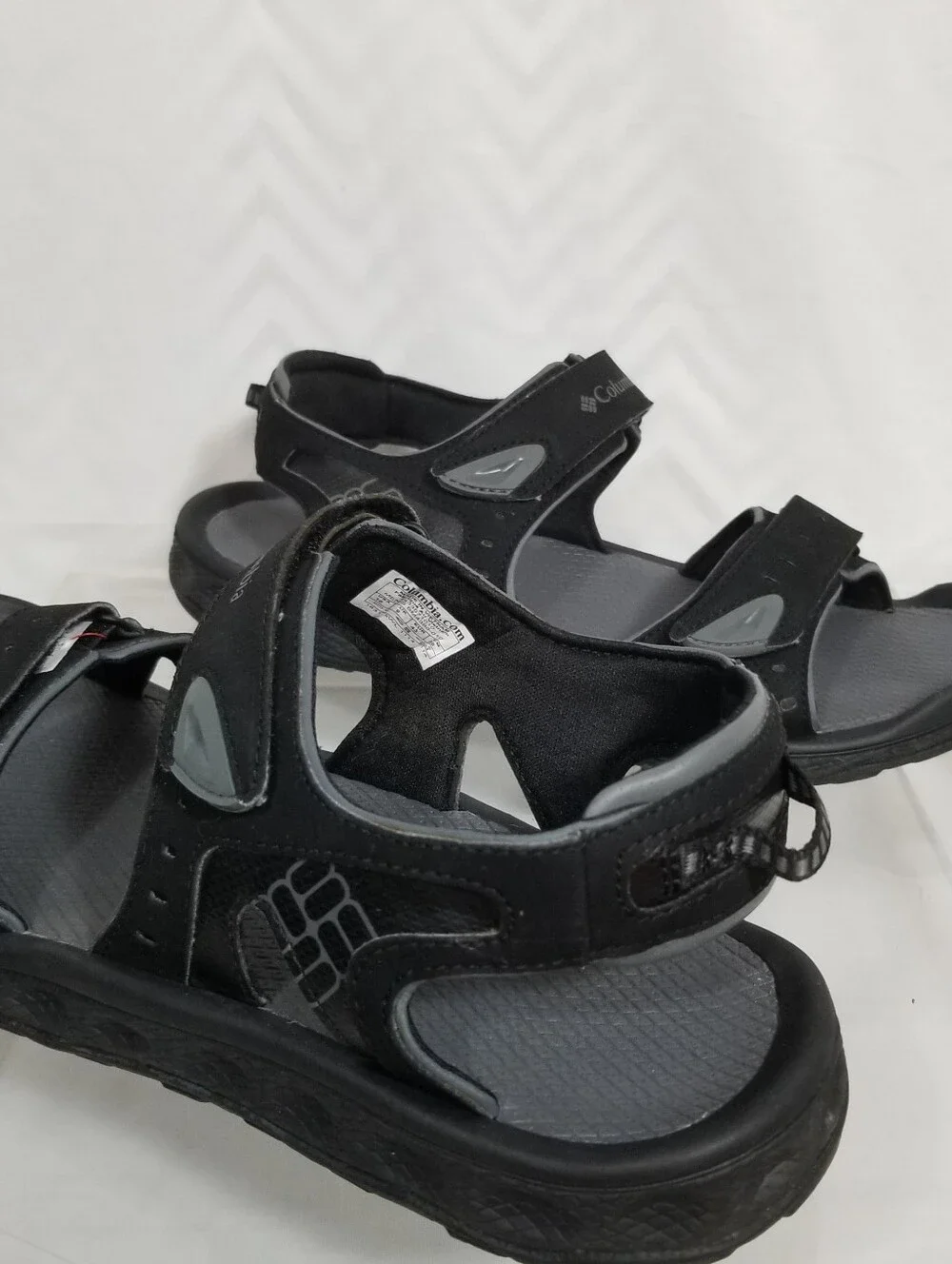 Columbia Techlite Mens Black Open Toe Sandal Size 10 Adjustable Water Sports
